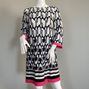 Eliza J Geo Pattern Dress